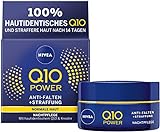 NIVEA Q10 Power Anti-Falten + Straffung Nachtpflege für jünger aussehende Haut im 1er Pack (1 x 50...