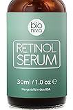 Bioniva Retinol Liposomen Liefersystem mit Vitamin C & Vegan Hyaluronsäure - Anti-Aging Lift Serum,...