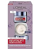 L'Oréal Paris Gesichtspflege Set, Revitalift Filler, Anti-Aging Tagespflege und Nachtpflege,...