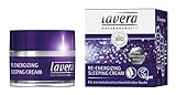 lavera Re-Energizing Sleeping Cream, Bio Pflanzenwirkstoffe, Natural und innovative, Gesichtspflege,...