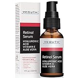 Retinol Serum 2,5% mit Hyaluronsäure, Aloe Vera, Vitamin E – Gleichmäßiger Hautton, Reduktion...