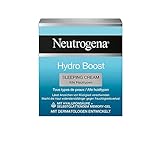 Neutrogena Hydro Boost Nacht Creme, feuchtigkeitsspendende Nachtpflege Gesichtscreme mit...