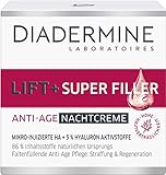 DIADERMINE LIFT+ Nachtpflege SUPER FILLER Nachtcreme Faltenfüllende Anti-Age Pflege, 1er Pack (1 x...