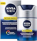NIVEA MEN Active Energy Regenerierende Nachtcreme im 1er Pack (1 x 50 ml), regenerierende Nachtcreme...