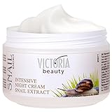 Victoria Beauty - Nachtcreme mit Schneckenschleim, Schneckencreme, Anti Aging Gesichtscreme gegen...